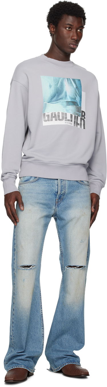 Huppari Jean Paul Gaultier Jean Paul Gaultier Printed Sweatshirt Harmaa | 25/03-W-TO295-J003-135557, 3