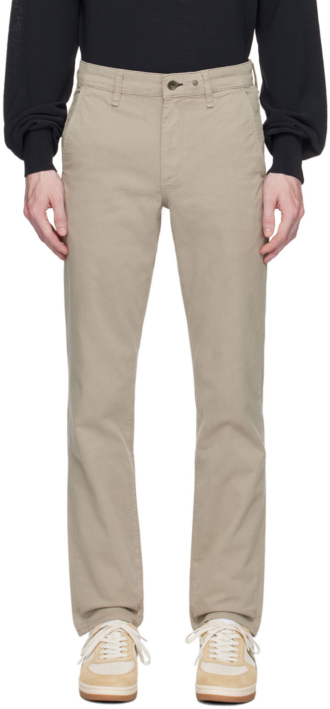 Housut rag & bone Rag & Bone Slim-Fit Trousers Beige | MBW22S712336ML