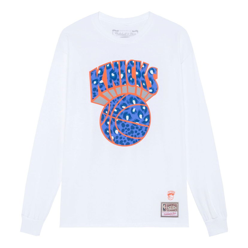T-paita Mitchell & Ness NBA Uninterrupted New York Knicks Long Sleeve T-Shirt Valkoinen | BMLNMO20200-NYKWHIT