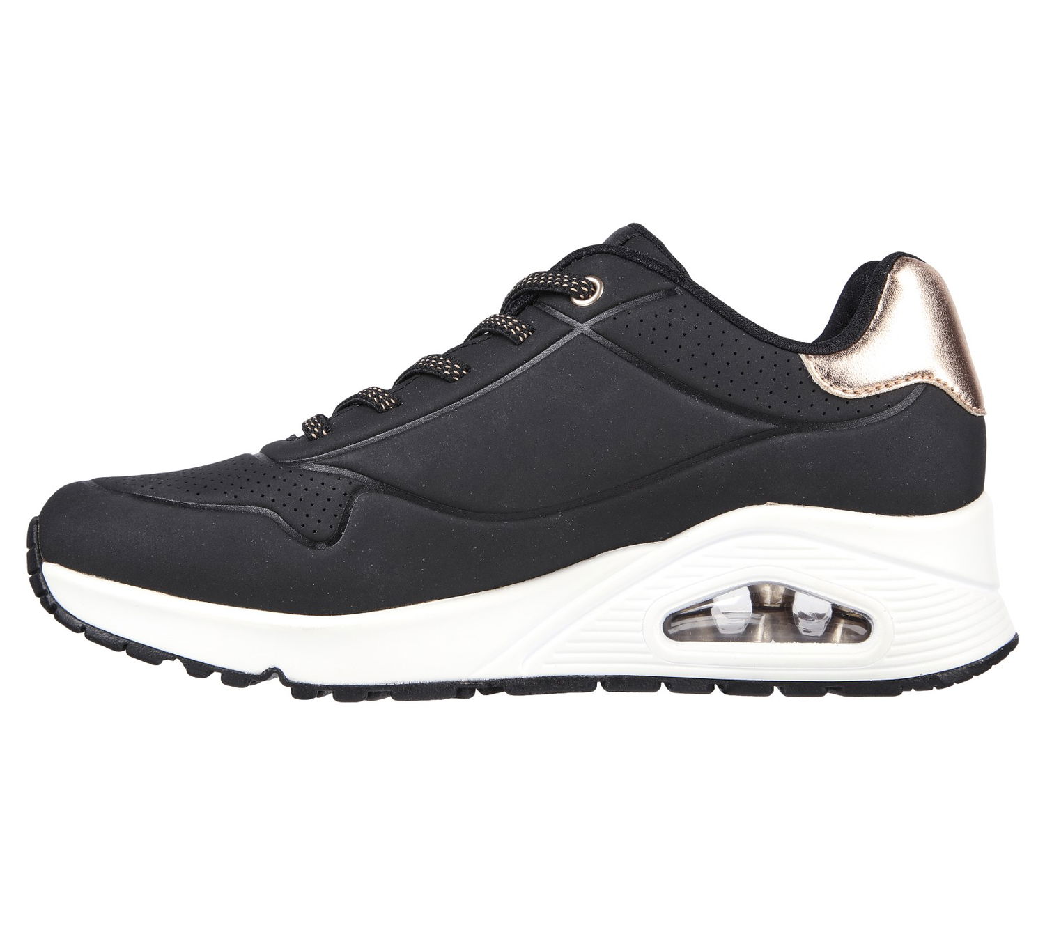 Tennarit ja kengät Skechers Uno - Shimmer Away Musta | 155196-BLK, 0