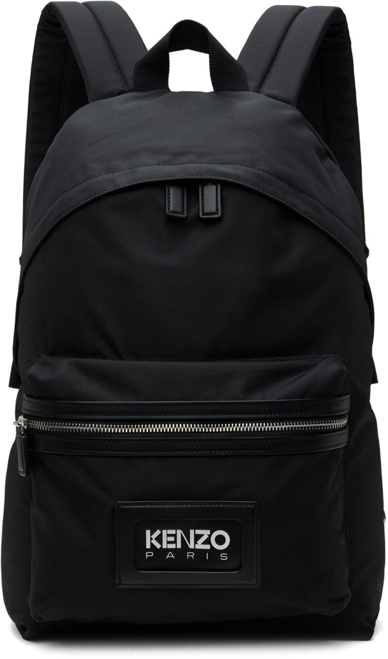 Reppu KENZO Black Paris graphy Backpack Musta | FE55SA703B11