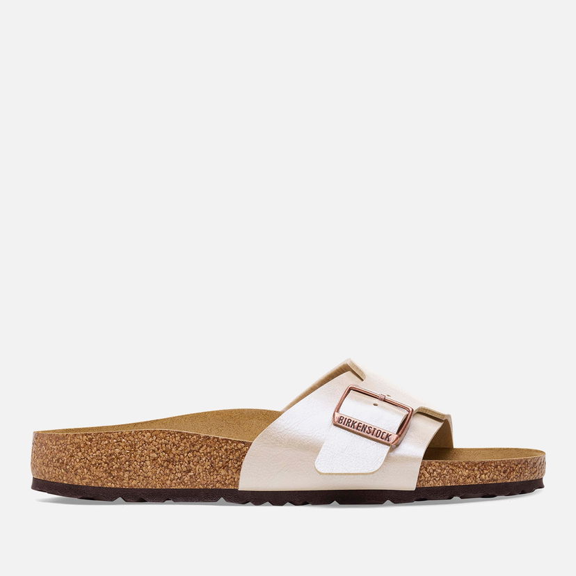 Tennarit ja kengät Birkenstock Women's Catalina Graceful Slim Fit Single Strap Sandals - Pearl White Beige | 1026631