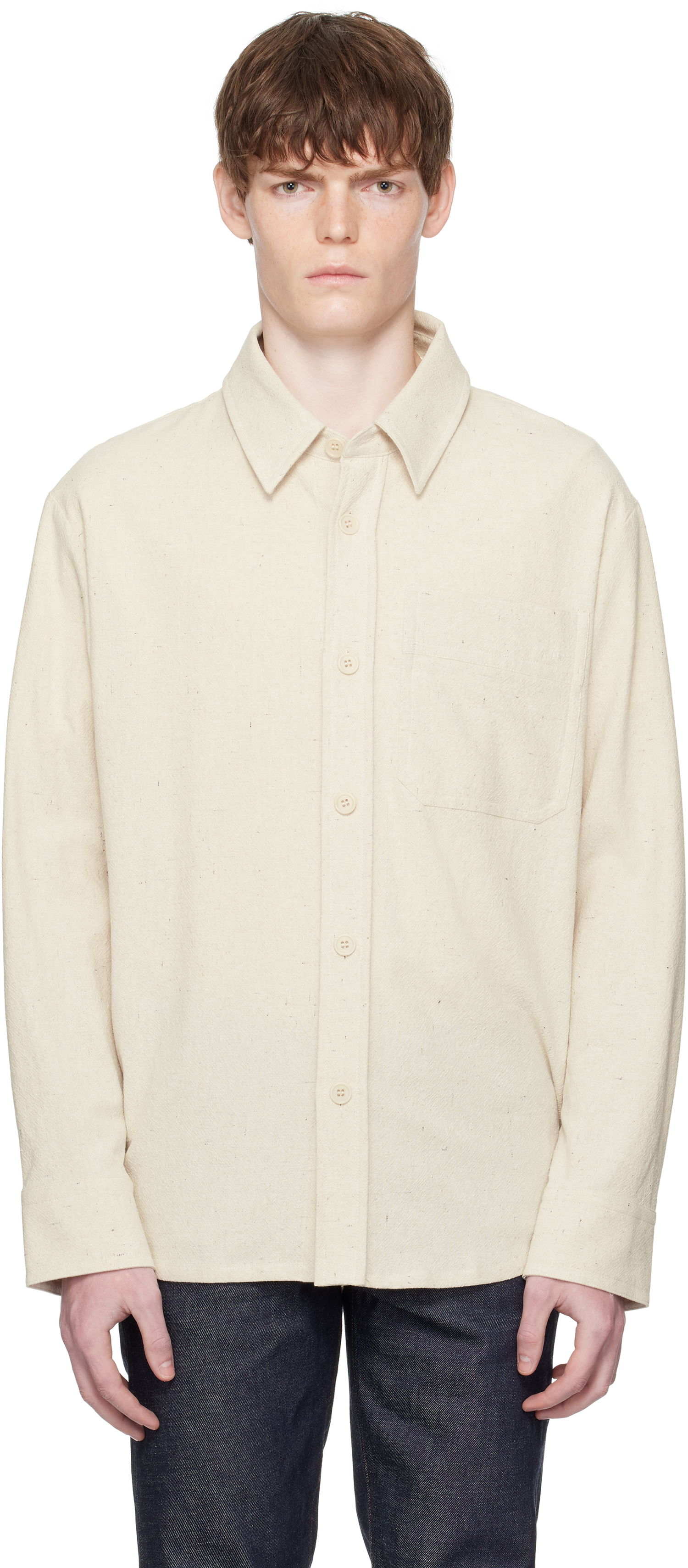 Paita A.P.C. A.P.C. Basile Overshirt Beige | COGEV-H02709, 0