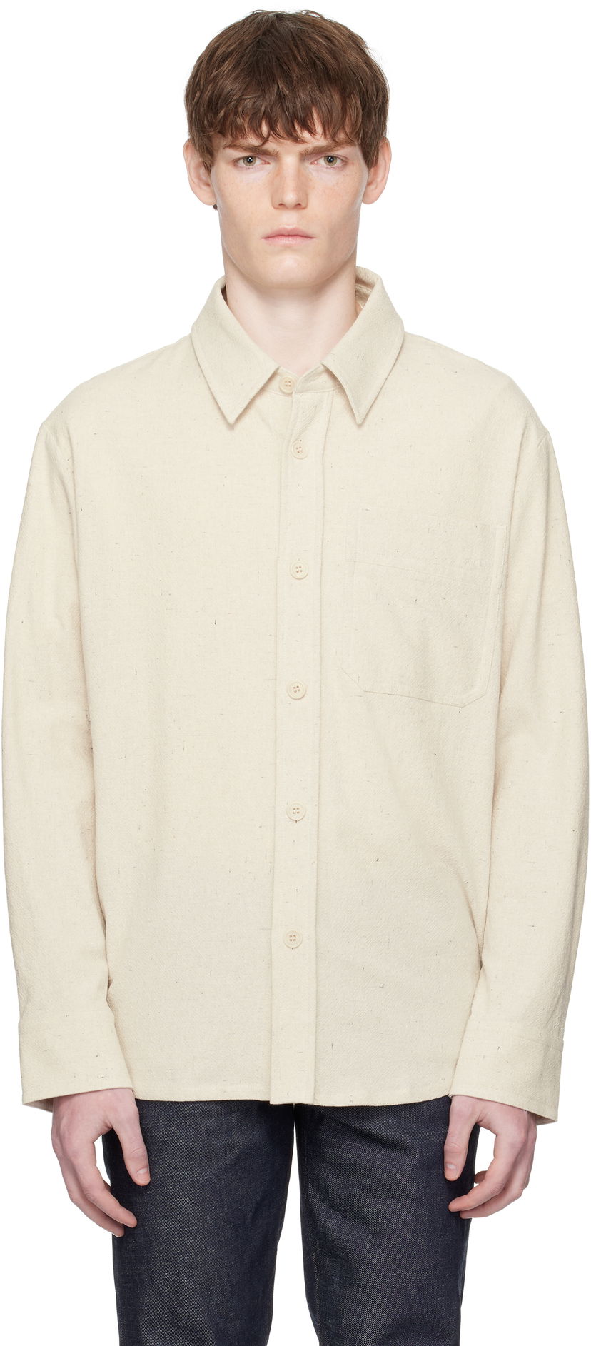 Paita A.P.C. A.P.C. Basile Overshirt Beige | COGEV-H02709