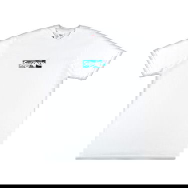 T-paita Supreme Emilio Pucci x Box Logo Tee 'White/Blue' Valkoinen | SS21T4 WHITE BLUE, 1