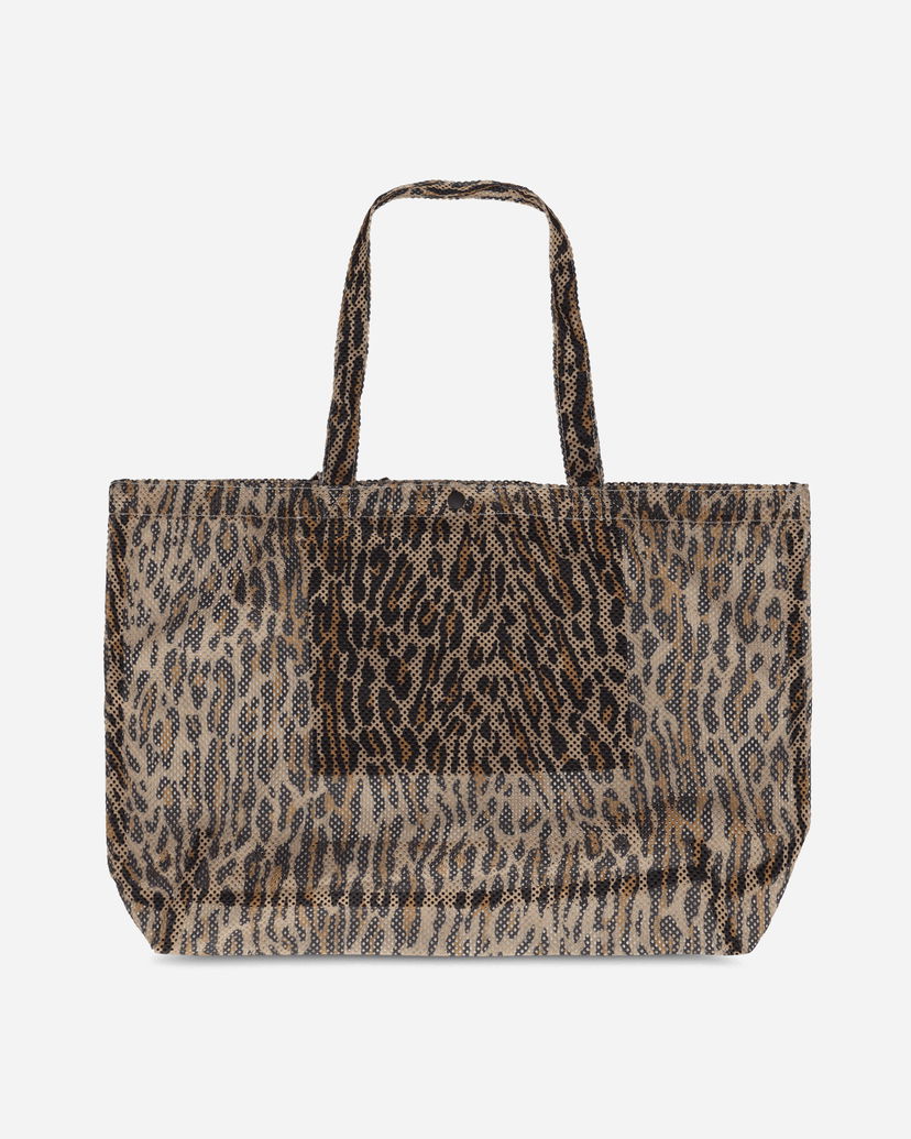 Kangaskassi WACKO MARIA Speak Easy Leopard Tote Bag Ruskea | 25SS-WMA-BG06 BEIGE