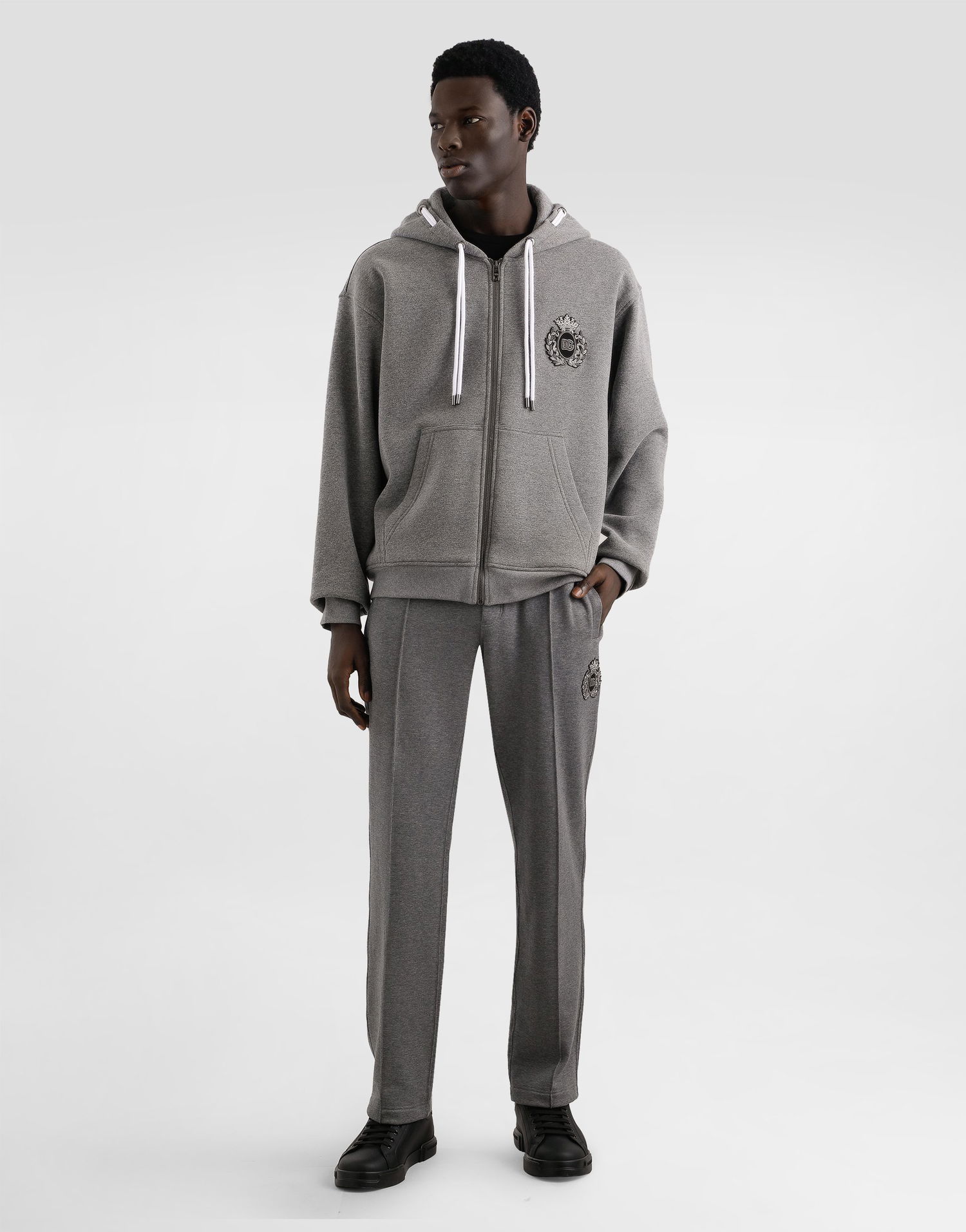 Verryttelyhousut Dolce & Gabbana Dolce & Gabbana Jersey Joggers With Patch Harmaa | GP0M5ZG7PJ7S8291, 1