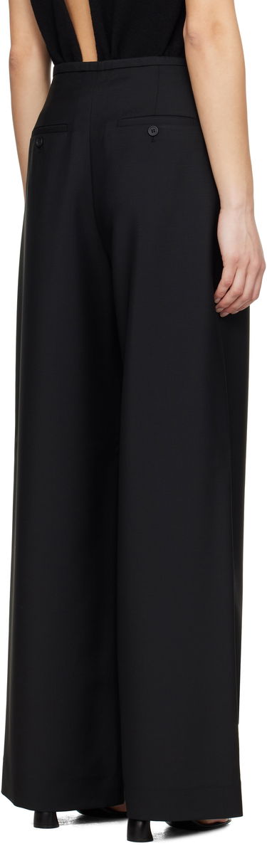 Housut Róhe Róhe Relaxed Drawstring Trousers Musta | 415-30-007, 2