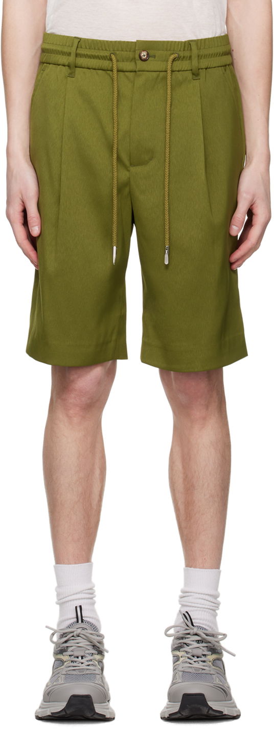 Shortsit Feng Chen Wang Feng Chen Wang Pleated Shorts Vihreä | FMS15ST02