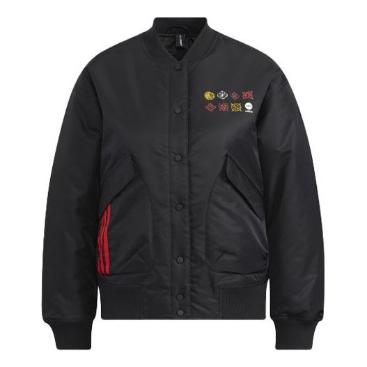 Bomber-takki adidas Originals Neo Pad Bomber Jacket Musta | HM7484, 0