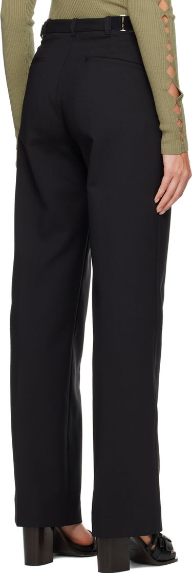 Housut Dion Lee Safety Slider Black Trousers Musta | C2154P23, 2