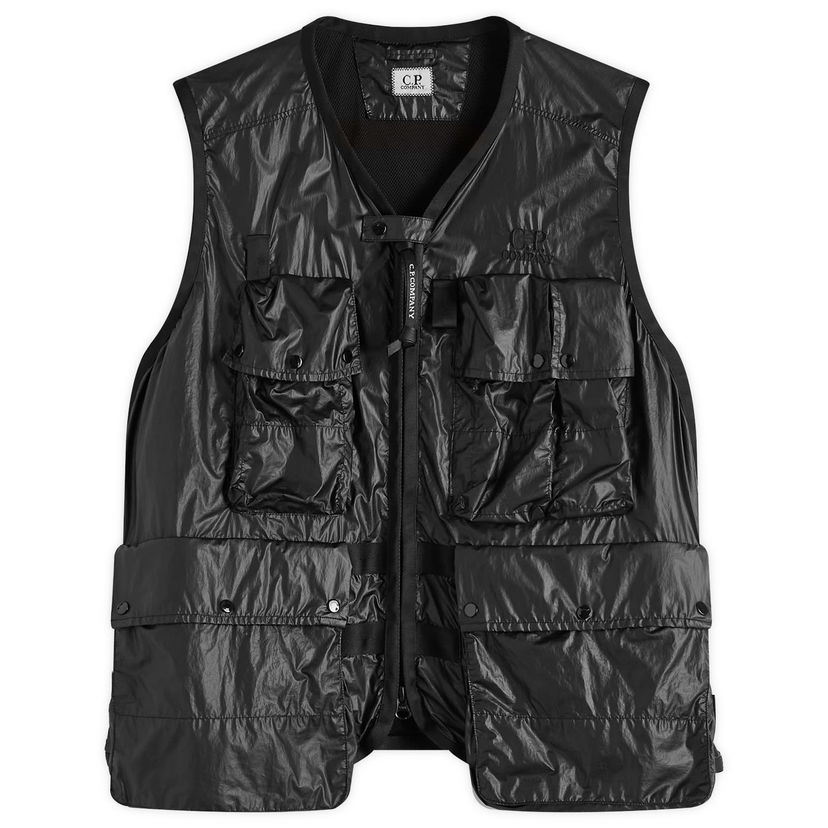 Liivi C.P. Company CS II Multipocket Logo Vest, Size Large Musta | 18CMVE009A-110030G-999
