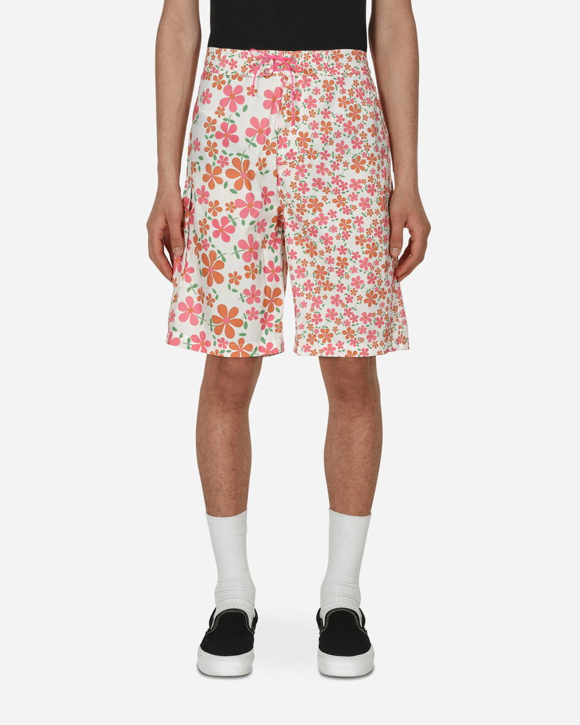 Shortsit ERL Floral Print Swim Shorts Valkoinen | ERL04UW12 1