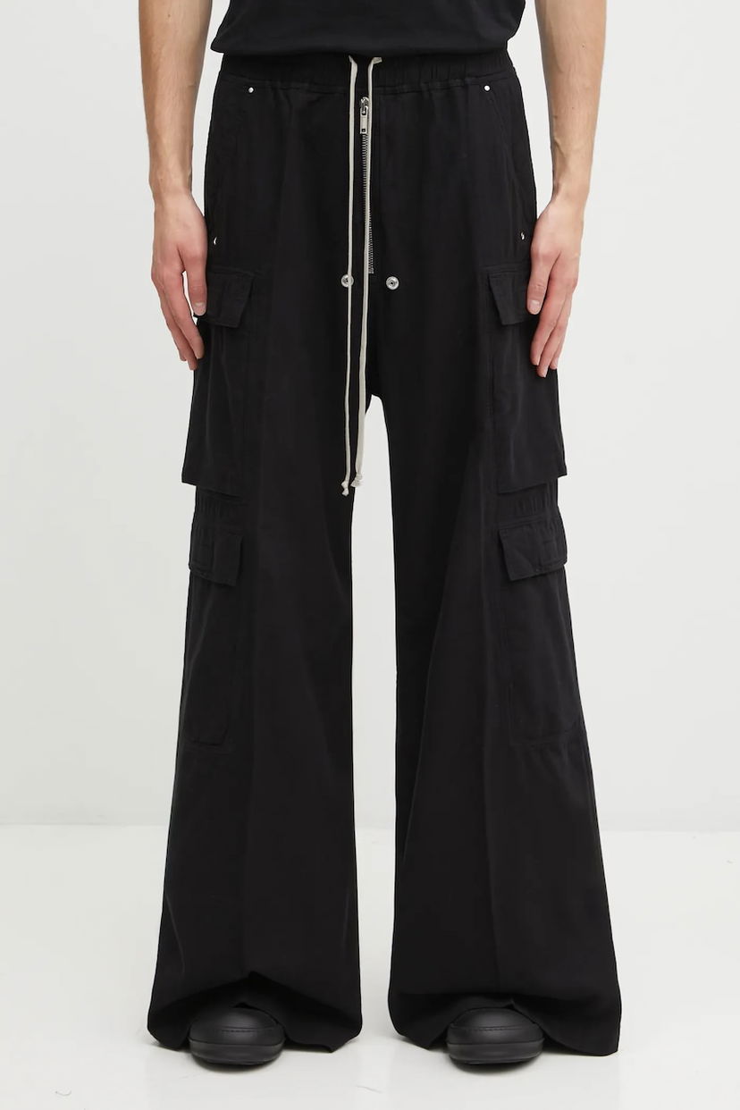 Cargo housut Rick Owens Rick Owens DRKSHDW Double Cargo Jumbo Belas Cargo Pants Musta | DU02E7398.CFL