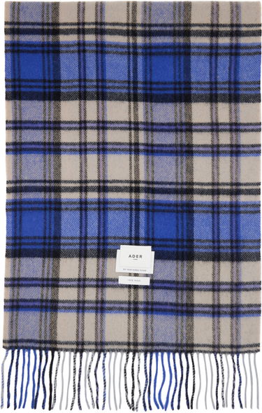 Huivi ADER ERROR Plaid Muffler Scarf Sininen | BMADFWAC0401BL, 0