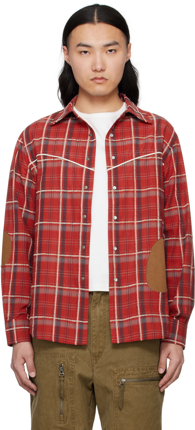 Paita Andersson Bell Andersson Bell Noah Patch Check Shirt Punainen | atb1238m