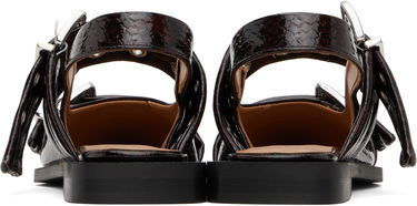 Vyöt GANNI GANNI Snake Buckle Flats Ruskea | S2951, 1