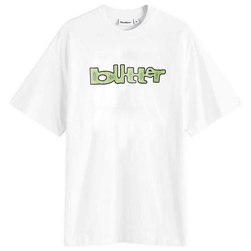 T-paita Butter Goods Warped T-Shirt, Size Large Valkoinen | BG251101-WHT