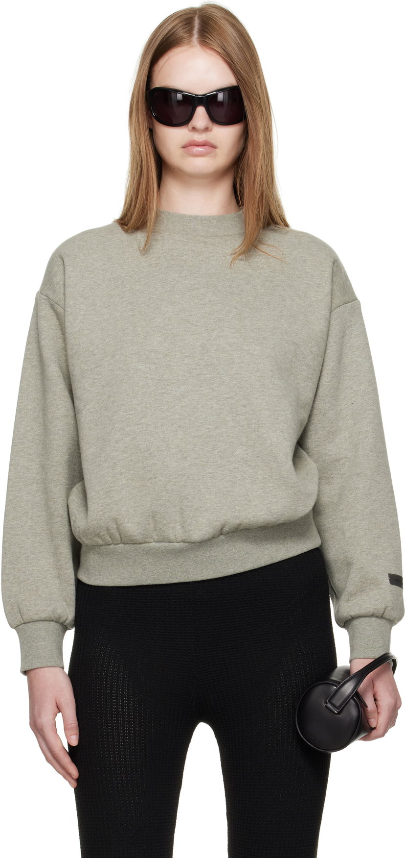 Huppari Fear of God Fear of God ESSENTIALS Classic Fit Crewneck Sweatshirt Vihreä | 192SP255555FW