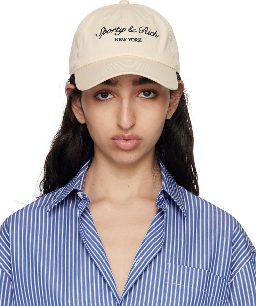 Korkki Sporty & Rich Sporty & Rich Syracuse Baseball Cap Beige | AC040612322CR01
