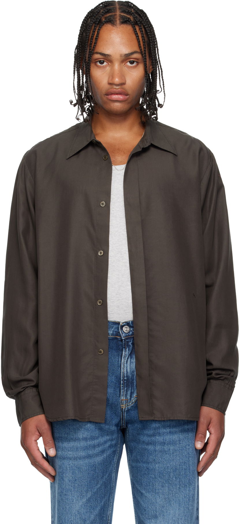 Paita OUR LEGACY Evening Shirt Ruskea | M4252ED