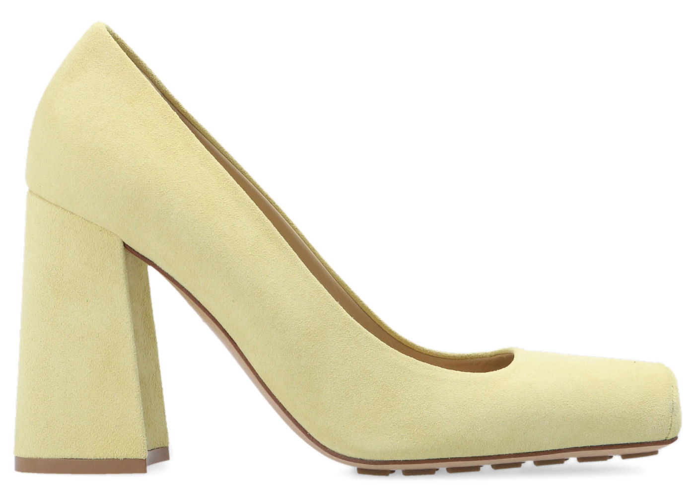 Tennarit ja kengät Bottega Veneta Suede Leather Pumps with Block Heels Keltainen | 692088V1NY09362, 0