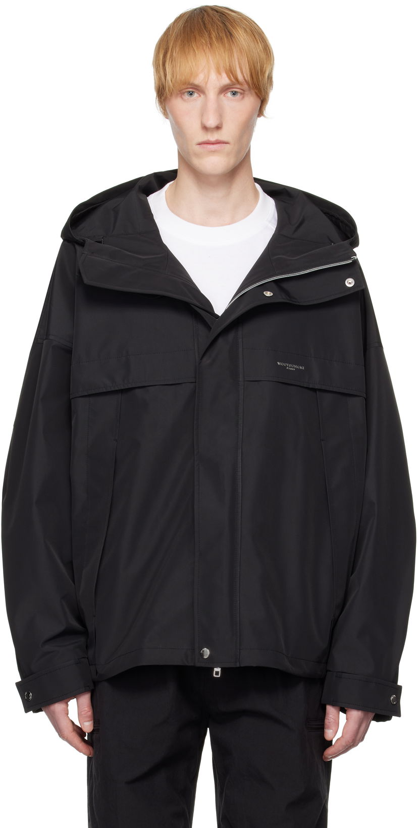 Tuulitakki WOOYOUNGMI WOOYOUNGMI Hooded Jacket Musta | W251JP11