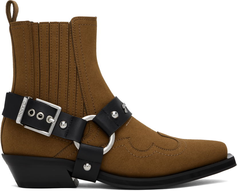 Tennarit ja kengät GANNI GANNI Low Cut Western Chelsea Boots Ruskea | S2747