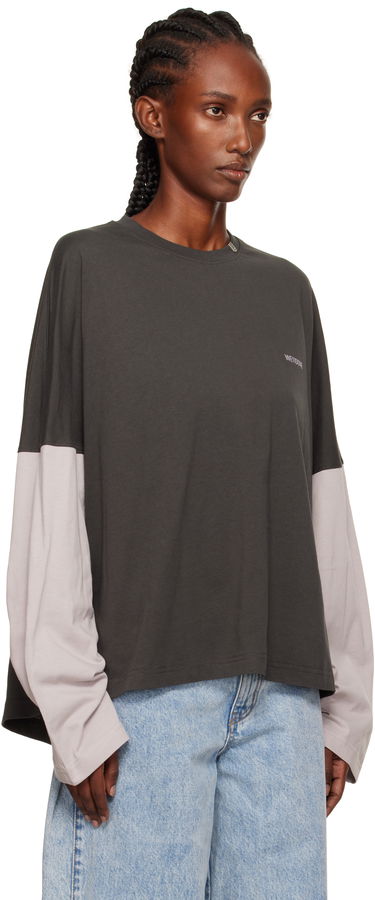 T-paita We11done Coding Long-Sleeved Layered T-shirt Monivärinen | WD-TT2-25-736-U-GY, 1