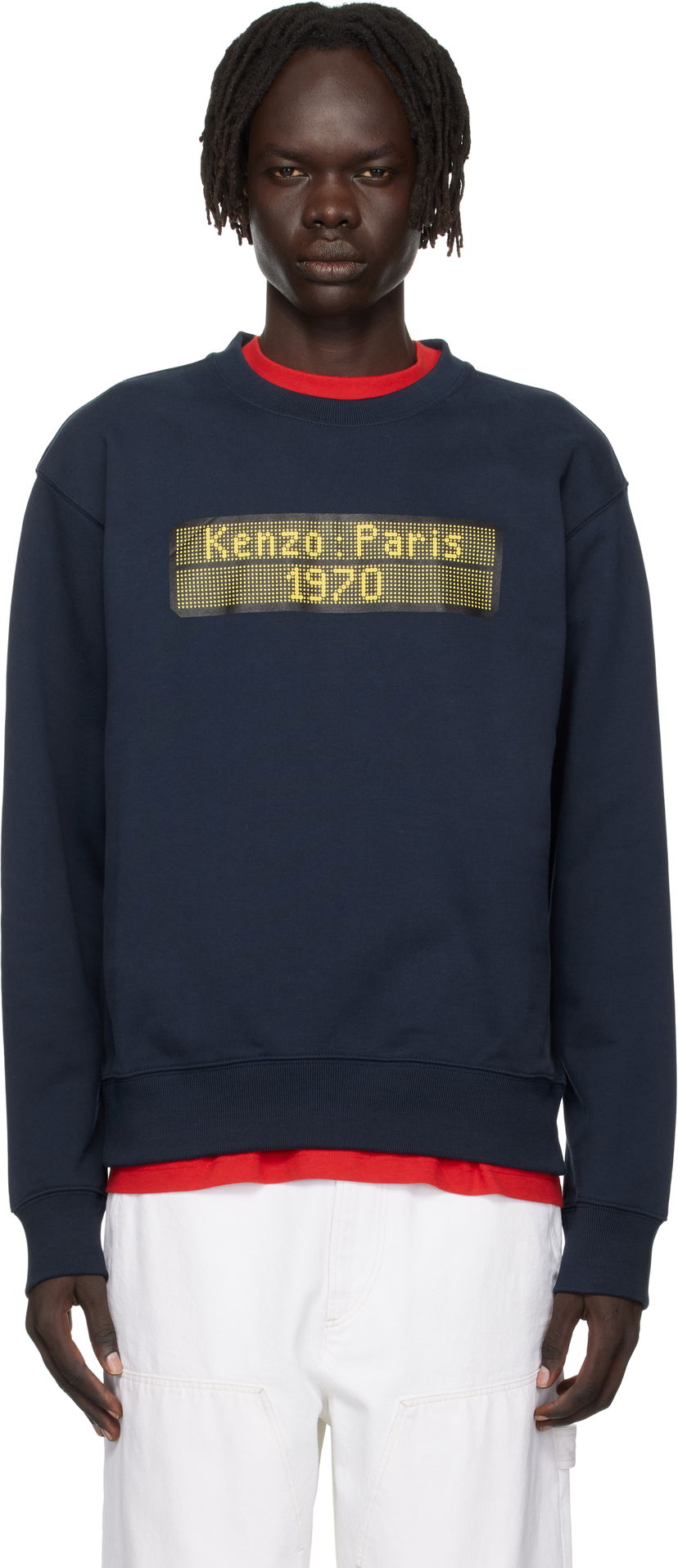 Huppari KENZO Kenzo Paris 'KENZO City' Sweatshirt Tummansininen | FF65SW2564MC