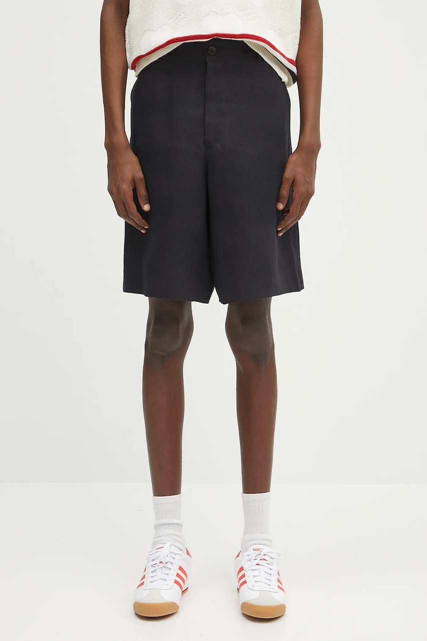 Shortsit Paul Smith Paul Smith Linen Shorts Musta | M1R.437Z.P01427, 0