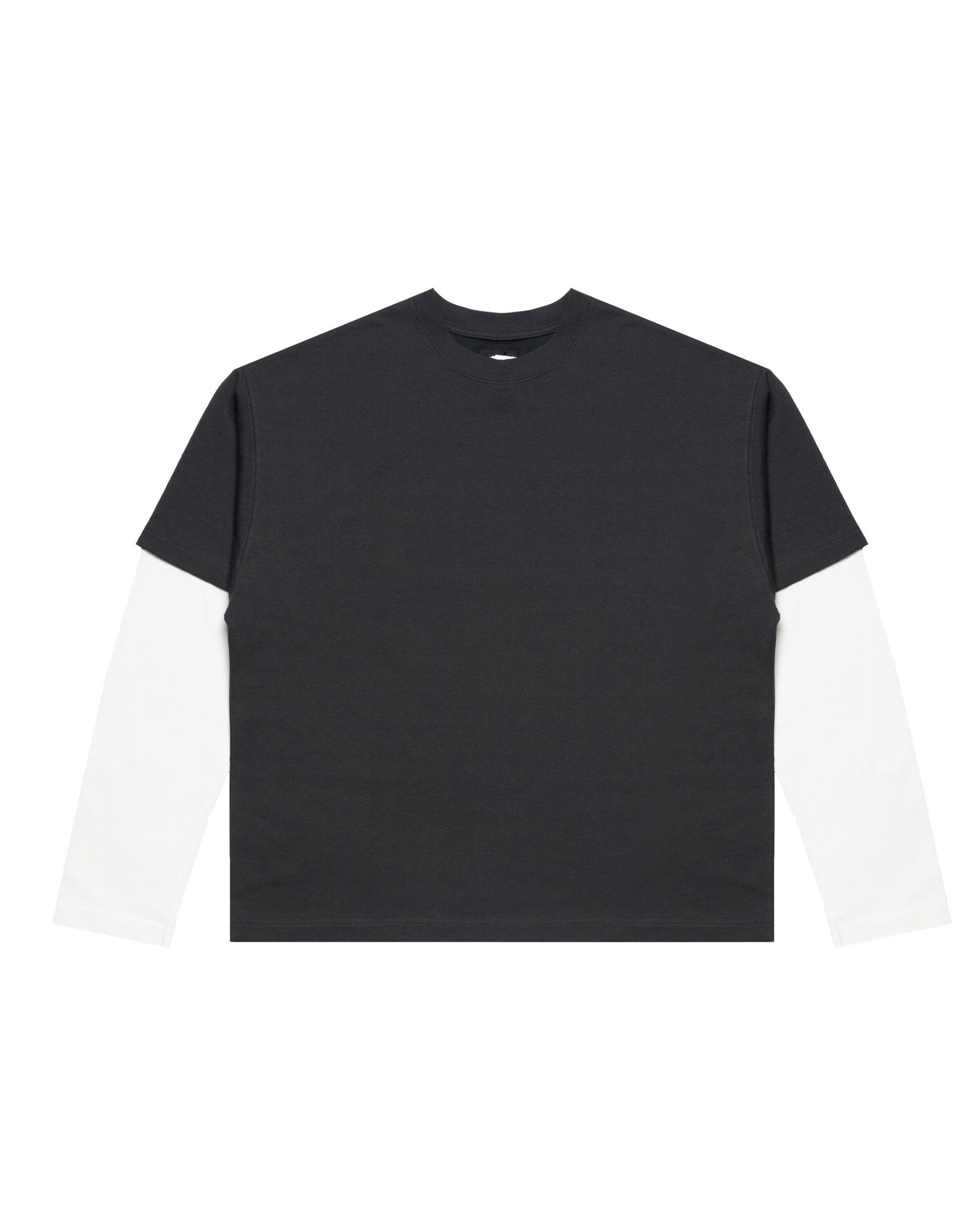 T-paita BEAMS Beams Layered Long Sleeve T-Shirt Musta | 11140477803-90, 0