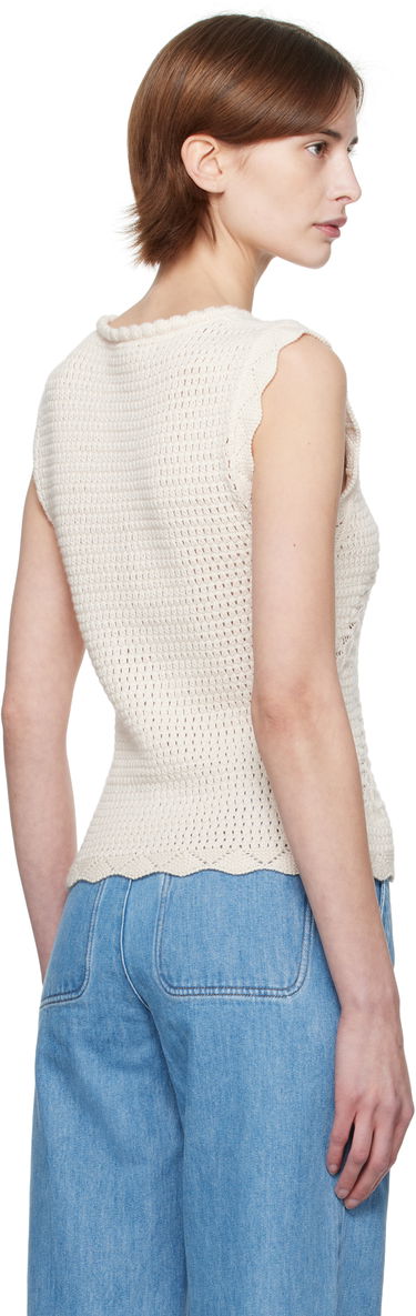 Villapaita A.P.C. A.P.C. Palmyre Knit Top Valkoinen | COHHV-F23418, 2