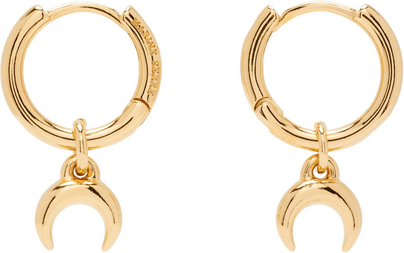 Korvakorut Marine Serre Moon Mini Hoop Crescent Earrings Metallinen | UJW078ARMET0003
