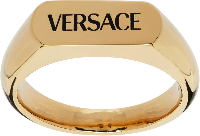 Sormus Versace Versace Logo Gold Ring Keltainen | 1019362_1A00638