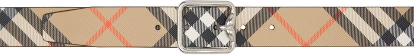Vyöt Burberry Beige Reversible Check B Buckle Belt Beige | 8092046