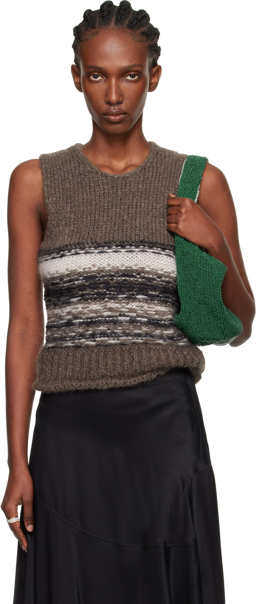 Liivi OUR LEGACY Pleaser Striped Knitted Vest Monivärinen | W4253PB