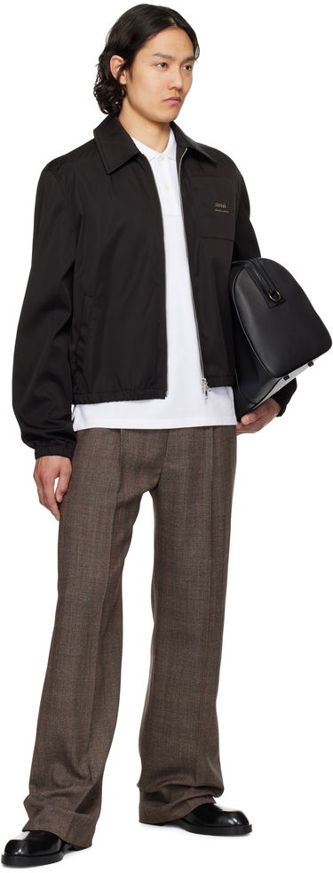 Tuulitakki AMI AMI Zipped Jacket Musta | HJK063.PA0007, 3