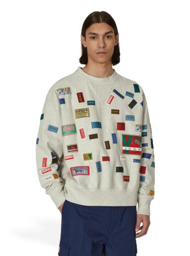 Huppari KENZO Archive Labels Crewneck Sweatshirt Monivärinen | FD55SW4974MC 93