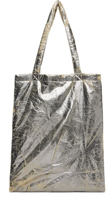 Kangaskassi Rick Owens DRKSHDW Concordians Crinkled Metallic Nylon Shopper Tote Metallinen | DA02E7431 NPFPA, 0