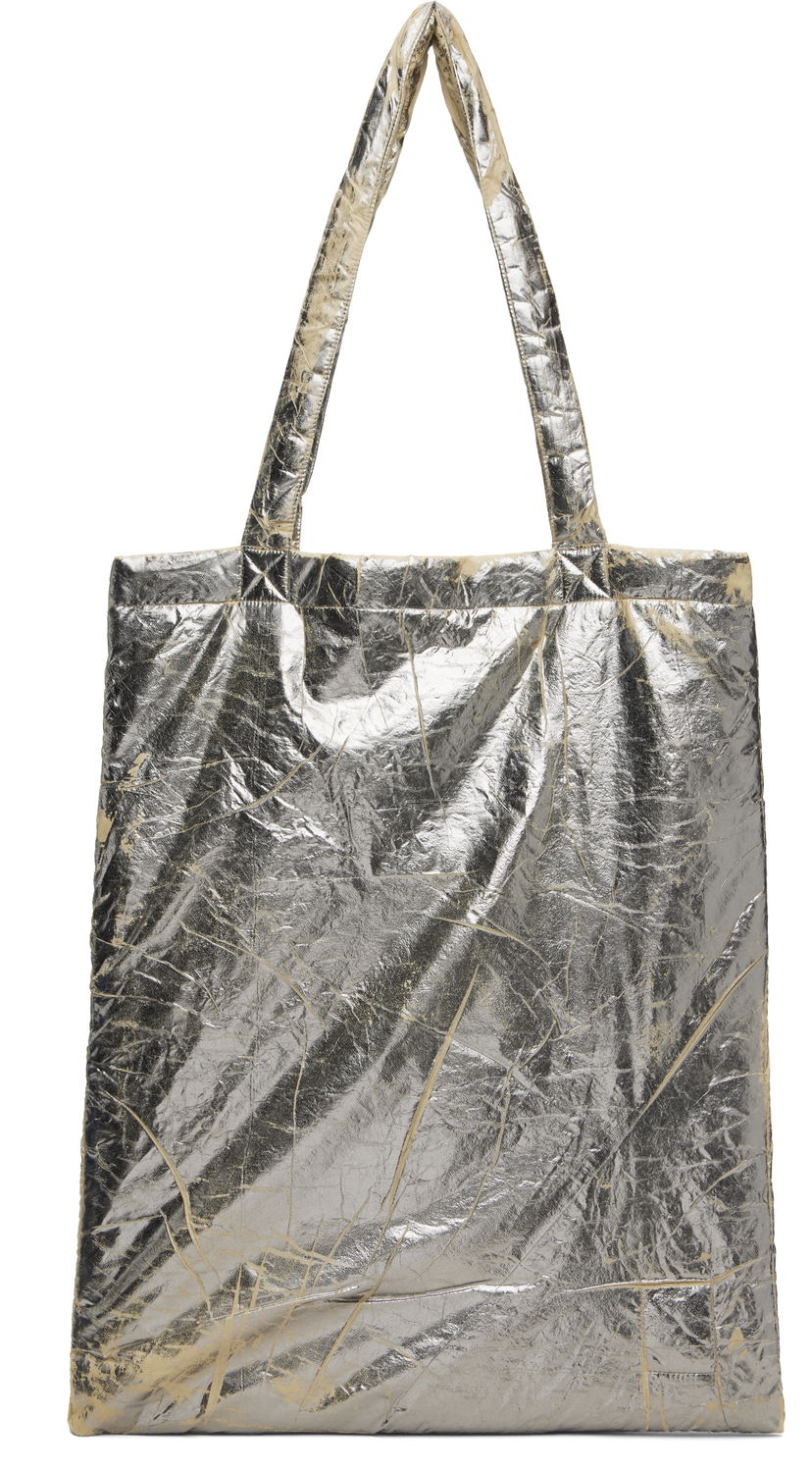 Kangaskassi Rick Owens DRKSHDW Concordians Crinkled Metallic Nylon Shopper Tote Metallinen | DA02E7431 NPFPA