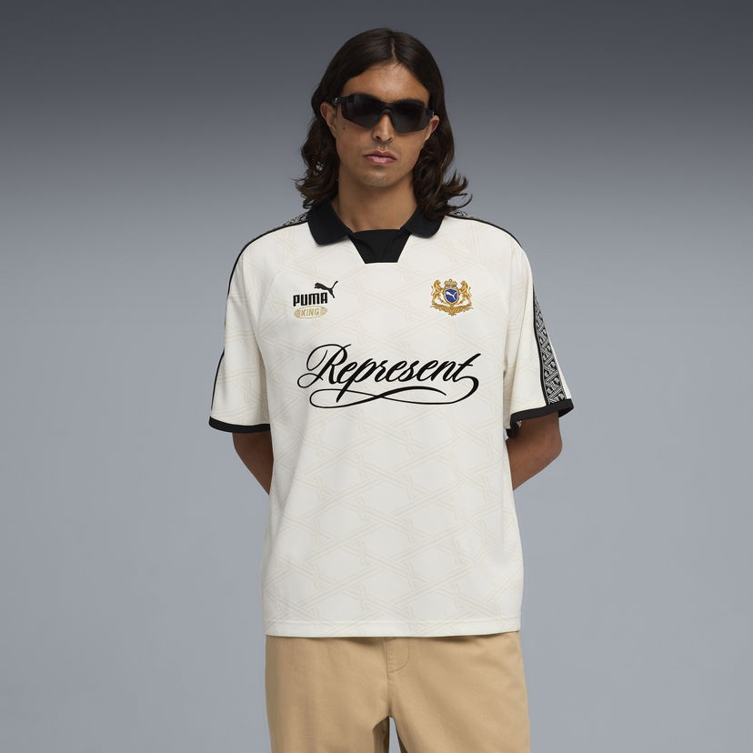 Jersey Puma REPRESENT KING Collared Football Jersey Valkoinen | 633784_31