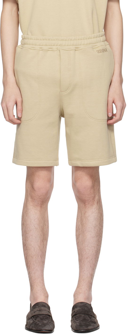 Shortsit ZEGNA Drawstring Shorts Beige | N6N101760-262