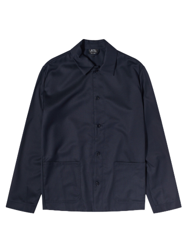 Takki A.P.C. Kerlouan Wool Work Jacket Tummansininen | WOAPO-H03053-IAK
