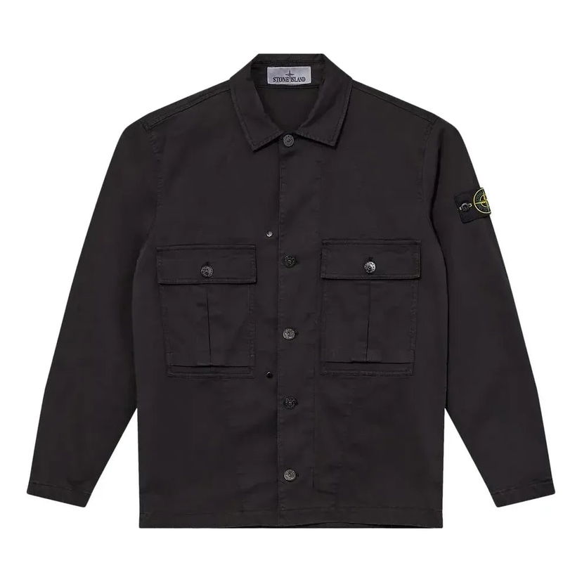 Paita Stone Island Stone Island Men's Overshirt Musta | 791510414-V0029