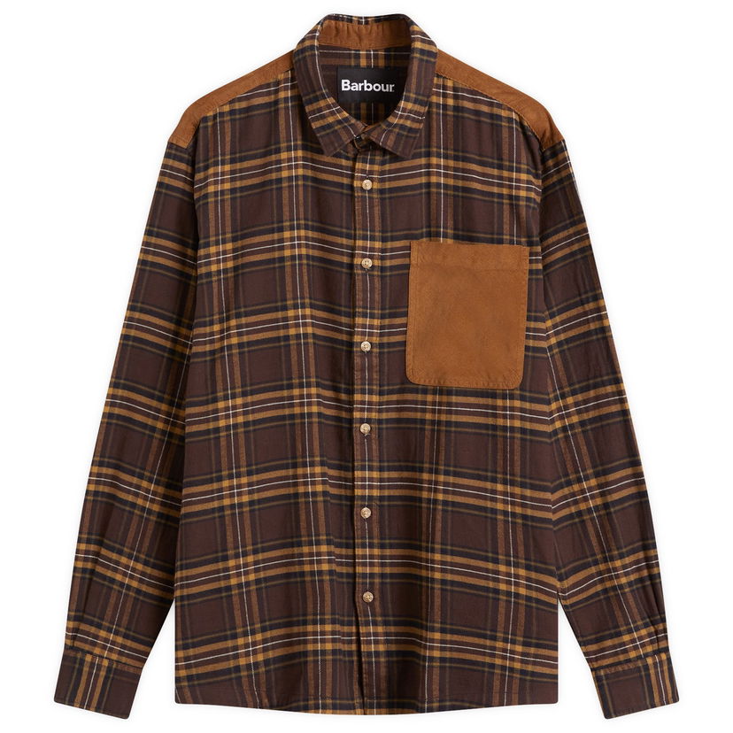 Paita Barbour Heritage Checked Shirt Large Ruskea | MSH5508BR71
