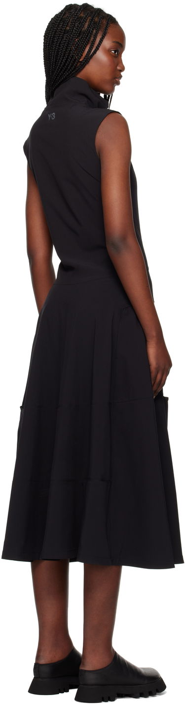 Mekko Y-3 Y-3 Half-Zip Midi Dress Musta | JI7087, 2