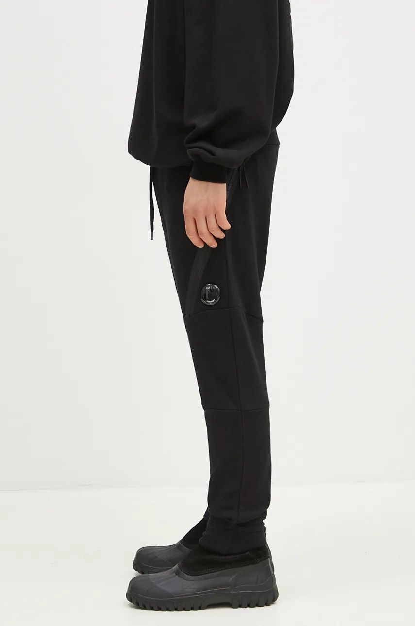Verryttelyhousut C.P. Company Diagonal Raised Fleece Lens Sweatpants Musta | 17CMSP084A005086W, 1