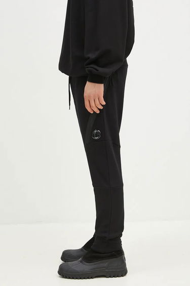 Verryttelyhousut C.P. Company Diagonal Raised Fleece Lens Sweatpants Musta | 17CMSP084A005086W, 1