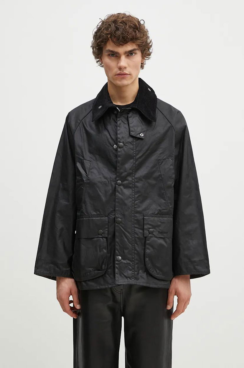 Sadetakki Barbour OS Bedale Wax Jacket Musta | MWX1679